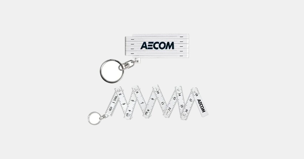 Custom Printed Folding Ruler with Keychain 18