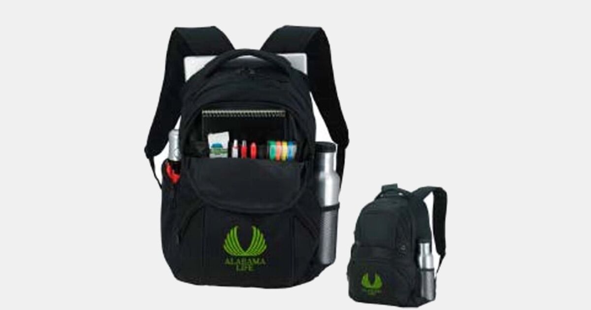 Printed Rucksacks Custom Printed Business Backpack with your logo | MiniThrowBalls.com