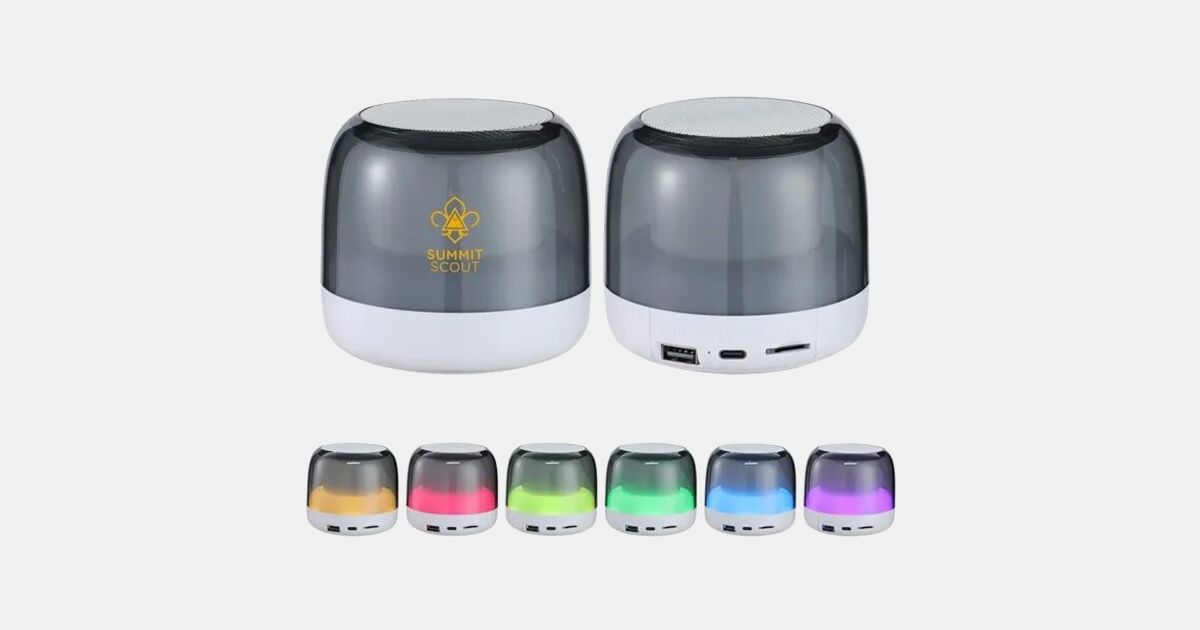 Custom Printed Spark 5W Light-Up Radio and Wireless Speaker with your ...