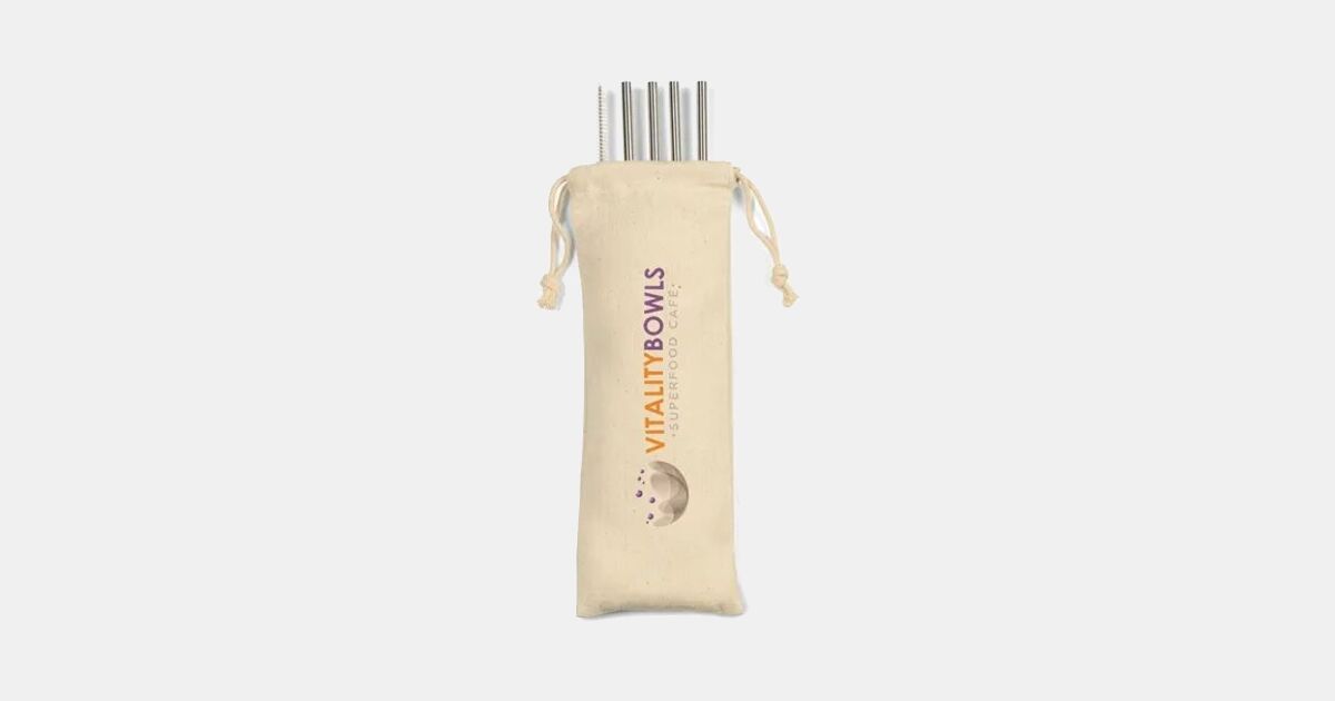 Custom Printed Reed Stainless Steel Straw Set with your logo ...