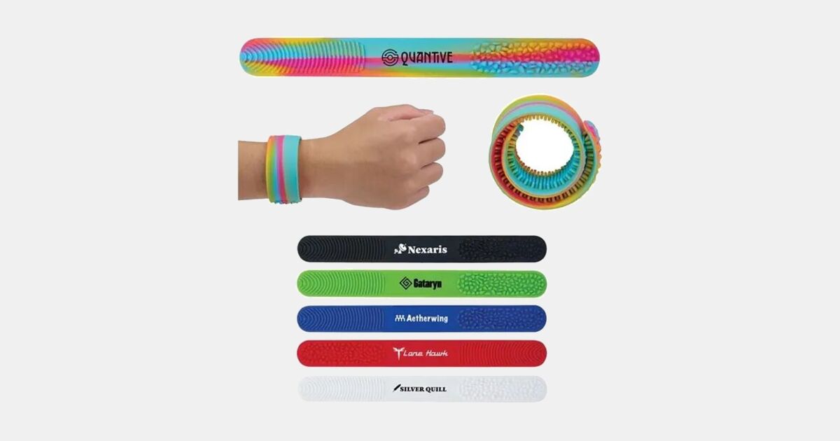 Custom Logo Nono Tactile Fidget Slap Wristband with your logo ...