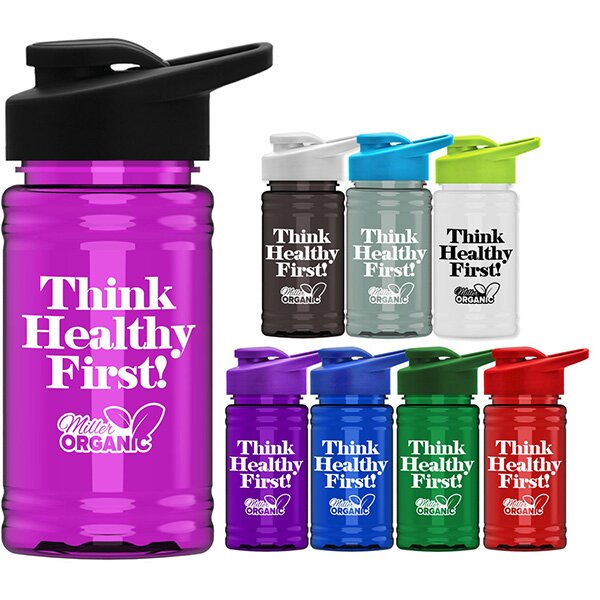 Main Product Image for Custom Printed rPet Sports Bottle with Drink Thru Lid 16 oz