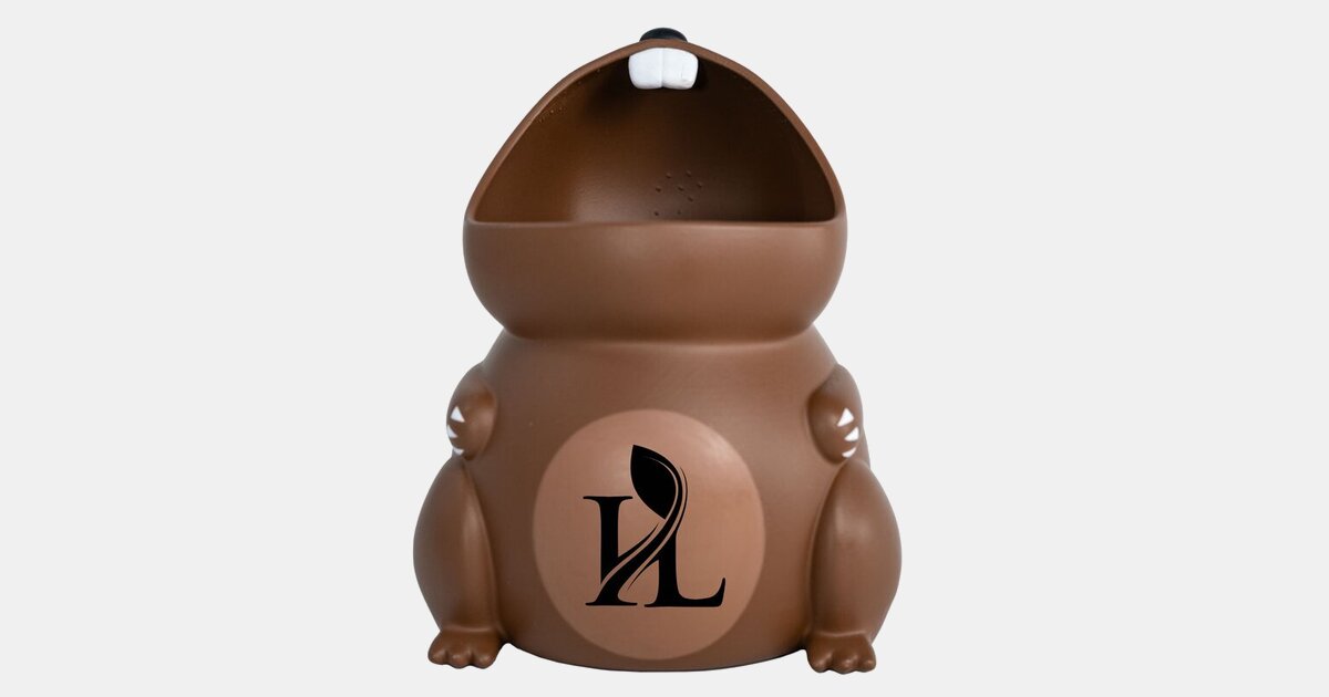 Custom Printed Squirrel Pen Holder with your logo | MiniThrowBalls.com