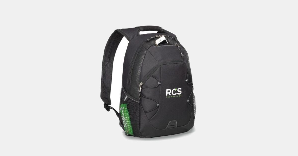 Custom Printed Matrix Laptop Backpack with your logo | MiniThrowBalls.com