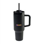 Adrian Travel Tumbler with Straw - 40 Oz. - Black