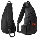 AeroLOFT™ Crossbody Sling Backpack - Black/Black