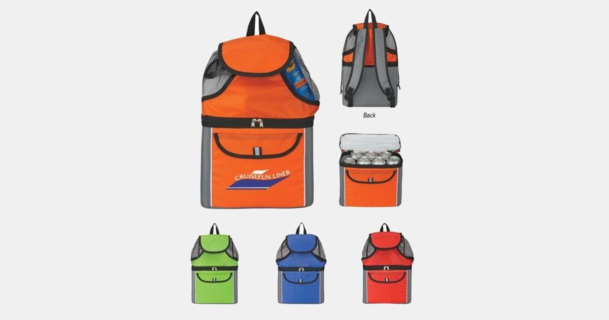 Kool Backpack All-In-One Kooler Beach Backpack with your logo | MiniThrowBalls.com