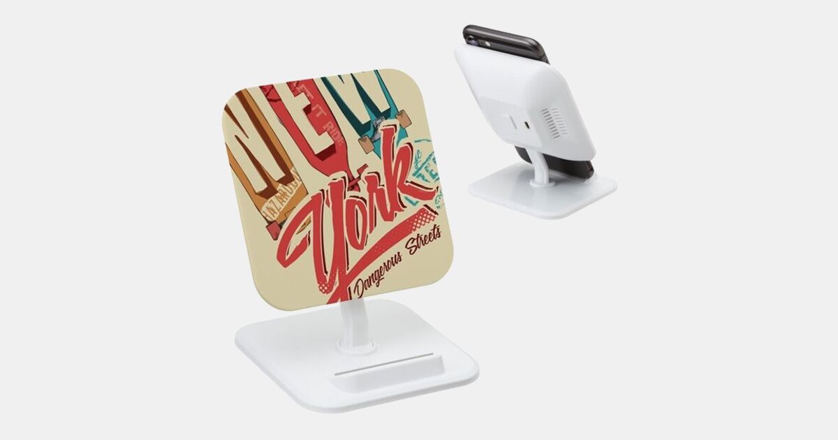 Argus Adjustable Wireless Charging Stand with your logo