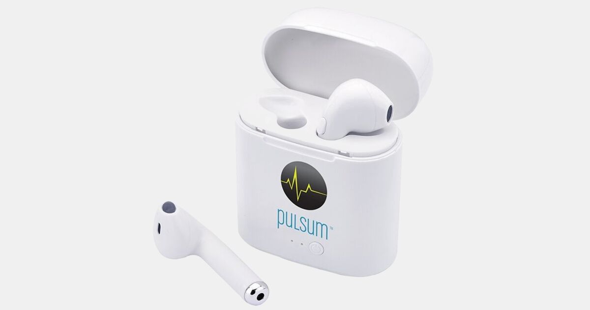 Atune Bluetooth (R) Earbuds With Charger Case with your logo