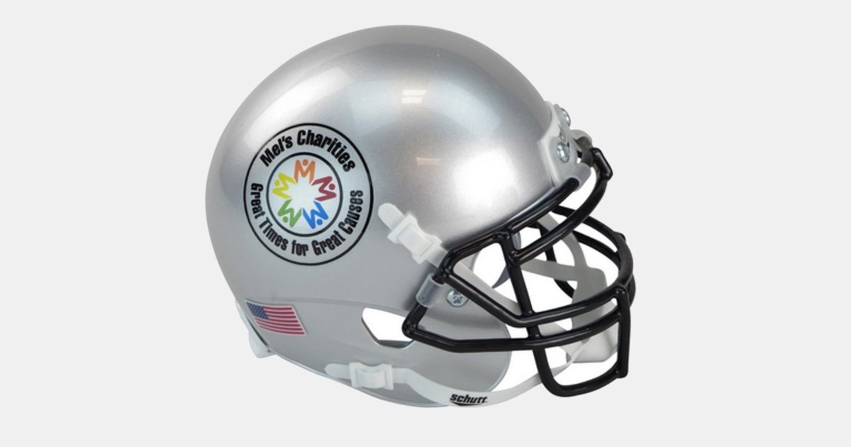 Authentic Miniature Football Helmet With Your Logo | MiniThrowBalls.com