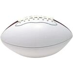 Autograph Football with Two White Panels - White - Brown