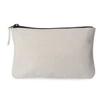 Avery Cotton Zippered Pouch - Natural