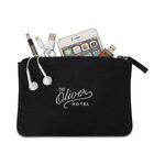 Avery Cotton Zippered Pouch -  