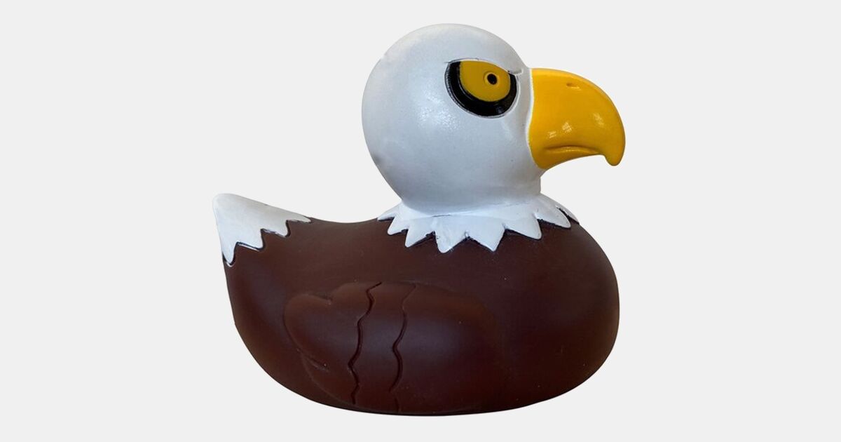 Promotional Eagle Rubber Duck with your logo | MiniThrowBalls.com