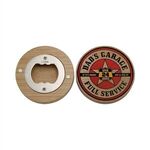 Buy Custom Imprinted Bamboo Magnetic Bottle Opener, Full Color