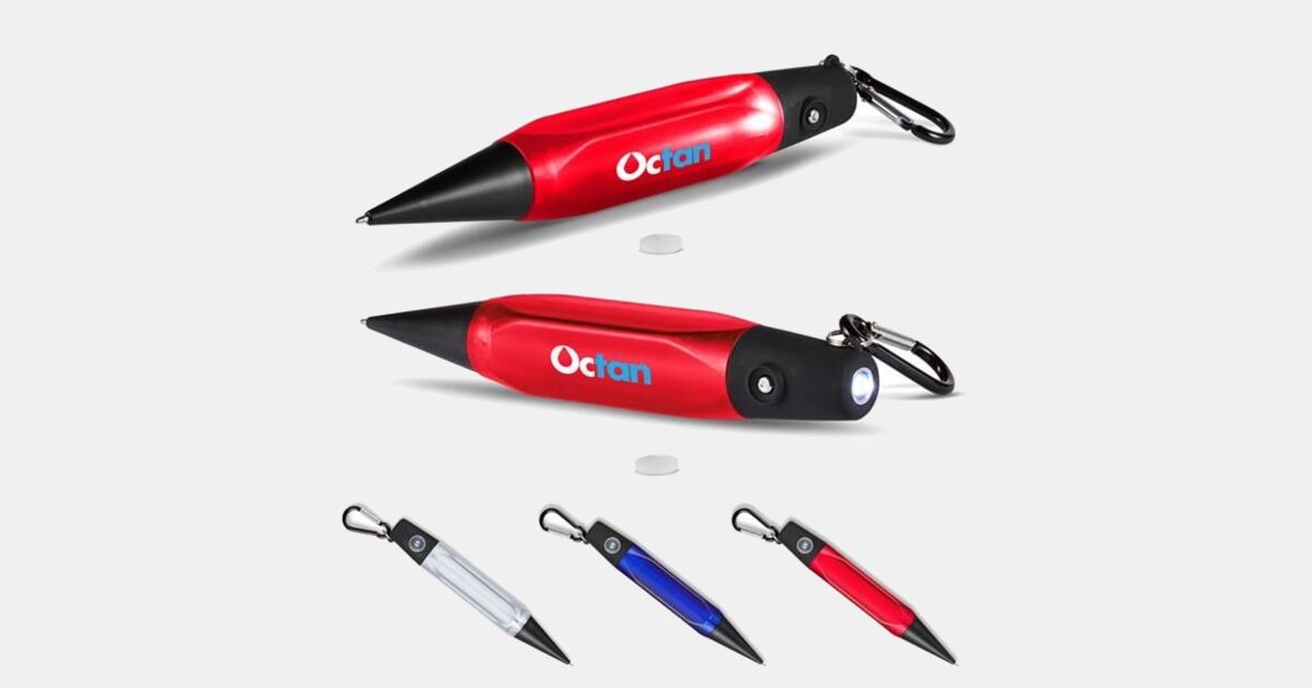 Promotional Beacon LED Pen with your logo | MiniThrowBalls.com