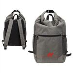 Bellerive Roll Top Backpack - Medium Gray