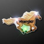 Buy Custom Printed Blinky LED Horse Lapel Pin Lights