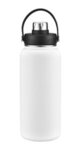 Bress Vacuum Insulated Bottle with Twist Top Spout 34 oz - Medium White