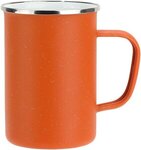Caldron 22 oz Enamel-Lined Iron Mug - Medium Orange