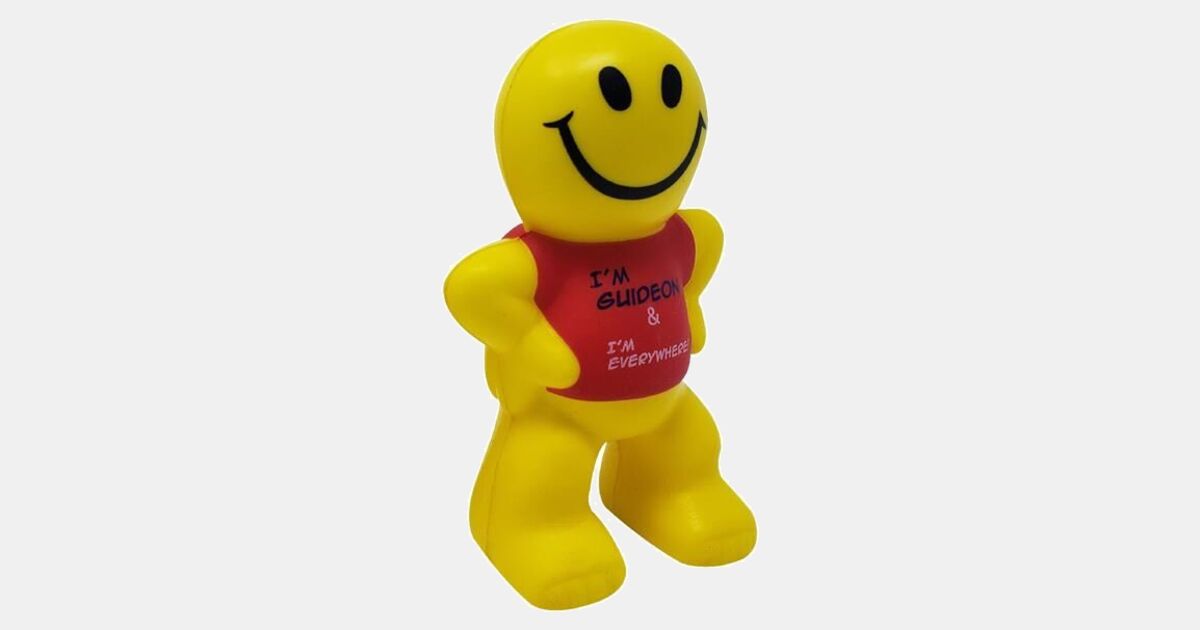 Captain Smiley Stress Ball with your logo | MiniThrowBalls.com