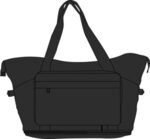 Caravan Expandable Travel Tote - Medium Black