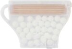 Coffee Cup Mints & Picks - Frosted Clear