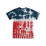 Colortone Multi-Color Tie-Dyed T-Shirt - Flag