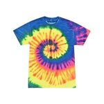 Colortone Multi-Color Tie-Dyed T-Shirt - Neon Rainbow