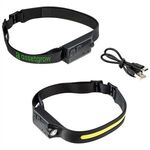 Buy Custom Printed 2-in-1 Rechargeable COB Lightbar & LED Headlamp