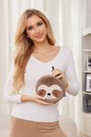 Comfort Pals(TM) Sloth 2-in-1 Pillow Sleep Mask -  