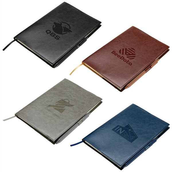 Main Product Image for Custom Printed Conclave Refillable Leatherette Journal with Pen