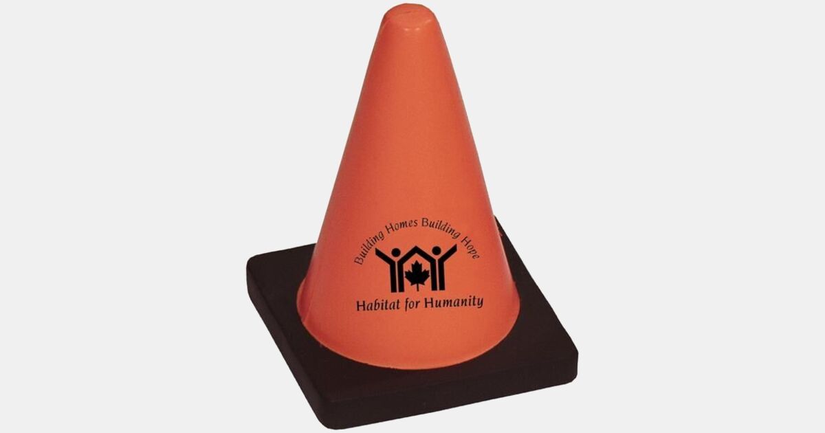 Construction Cone Stress Reliever with your logo