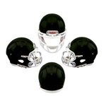 Custom 2 Sided Mini Riddell Speed Football Helmet - Black with White