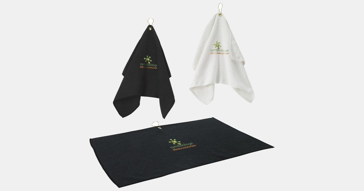 Custom Golf Waffle Towel with your logo