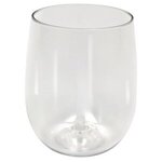 Custom Imprinted 12 oz. Recycled Stemless Wine Glass - Recycled Clear