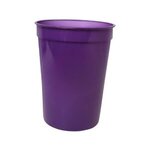 Custom Imprinted 12 oz. Smooth Stadium Cup, Full Color - Purple