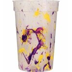 Custom Imprinted 17 oz. Confetti Stadium Cup - Yellow/Purple