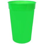 Custom Imprinted 17 oz. Smooth Stadium Cup Full Color - Neon Green