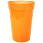 Custom Imprinted 17 oz. Smooth Stadium Cup Full Color - Neon Orange