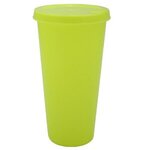 Custom Imprinted 26 oz. Tumbler with Lid - Neon Yellow