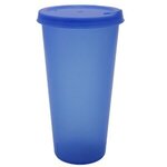 Custom Imprinted 26 oz. Tumbler with Lid - Translucent Blue