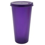 Custom Imprinted 26 oz. Tumbler with Lid - Translucent Purple