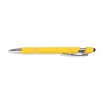 Custom Imprinted Aluminum Rubber Stylus Pen - Yellow