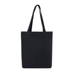 Custom Imprinted AWARE(TM) Recycled Cotton Gusset Bottom Tote - Black