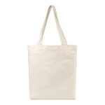 Custom Imprinted AWARE(TM) Recycled Cotton Gusset Bottom Tote - Natural