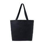 Custom Imprinted AWARE(TM) Recycled Cotton Shopper Tote Bag - Black