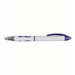 Custom Imprinted Awareness Grip Pen, Full Color - Purple