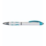 Custom Imprinted Awareness Grip Pen, Full Color - Teal