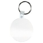 Custom Imprinted Circle Key Fob - Clear